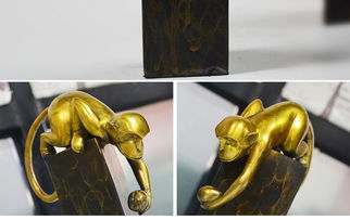 纯黄铜质工艺品摆件十二生肖动物纪念猴鸡摆件创意家居风水装饰品